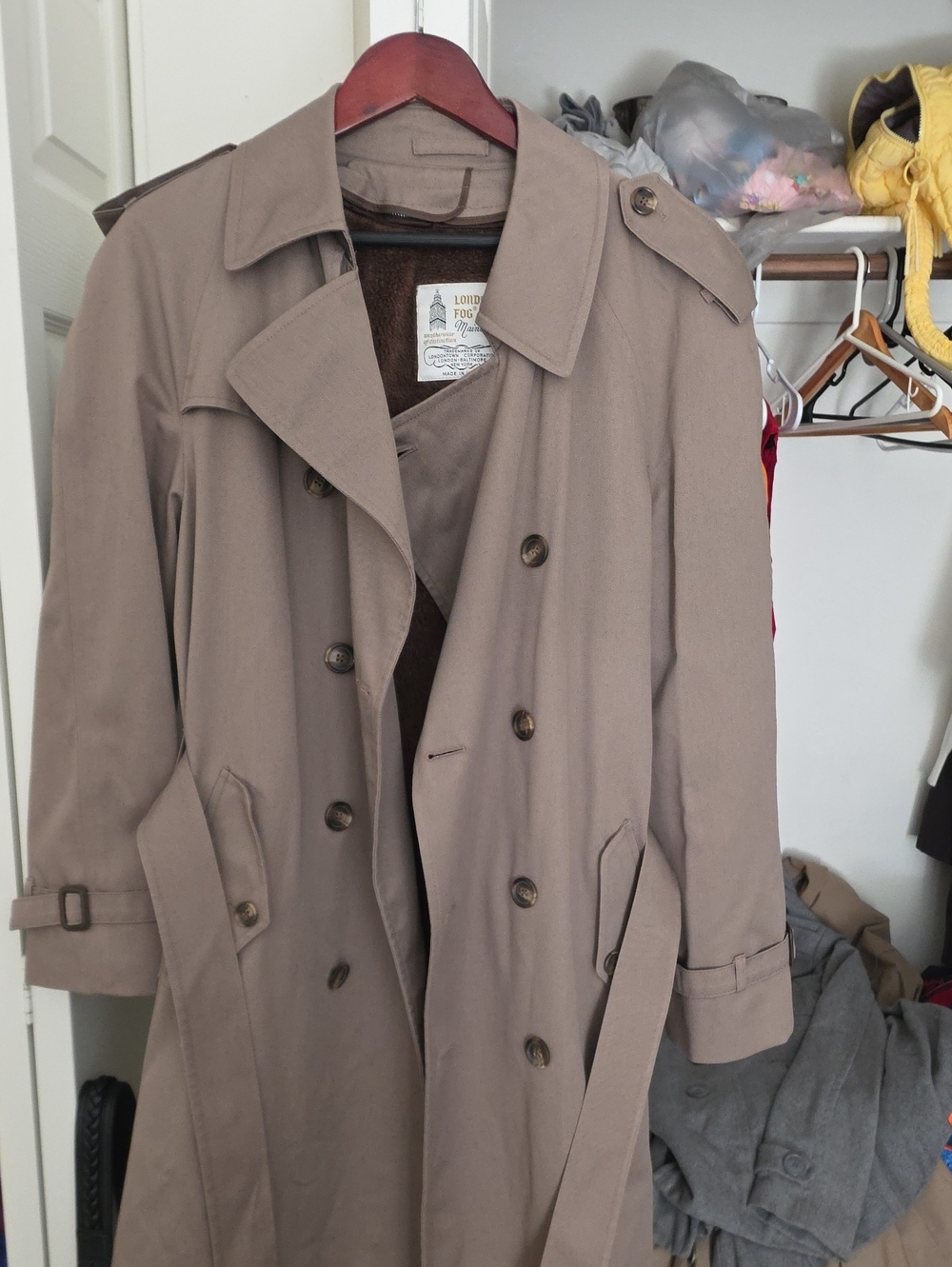 London Fog Womens Trench Coat - Taupe